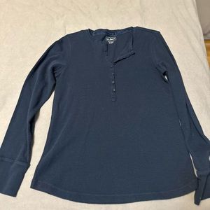 Ll bean women’s waffle knit henley